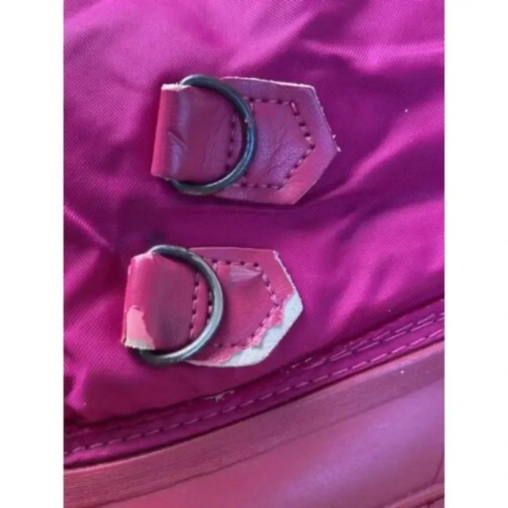 SOREL Pink Rubber Canvas‎ Pull On Mid Insulated Boots Outdoor Women's Shoes 5